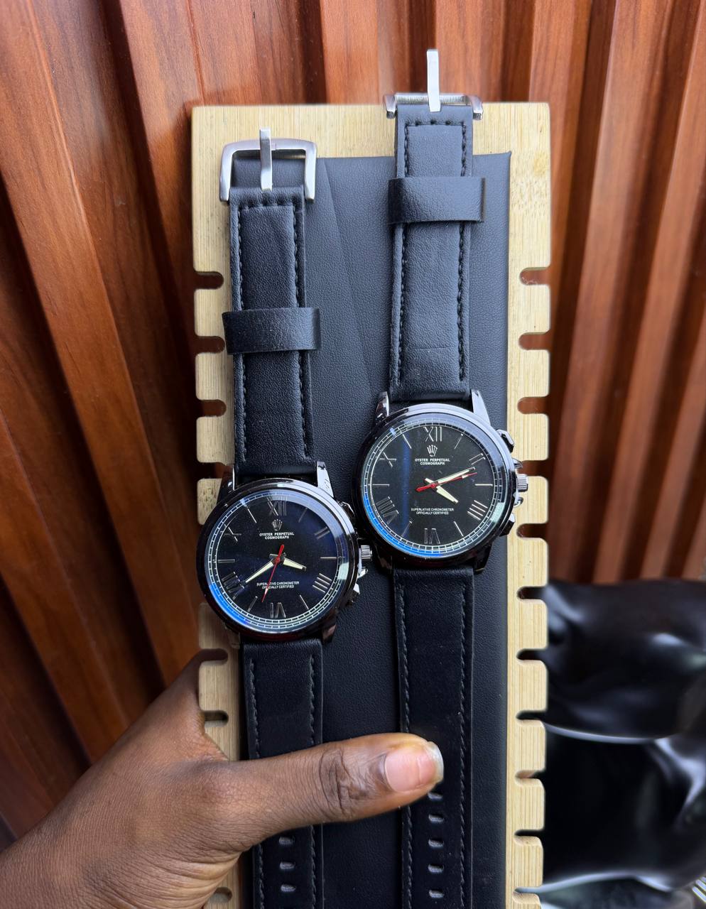 ROLEX LEATHER WATCH